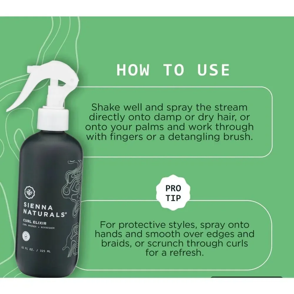 Sienna Naturals Curl Elixir Primer & Refresher 11 fl. oz.